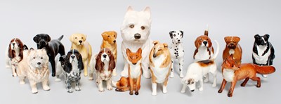 Lot 264 - Beswick Small Dog Models, including: Dalmatian,...