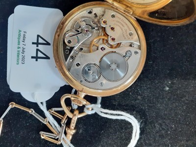 Lot 44 - An 18 Carat Gold Asprey Pocket Watch, with...