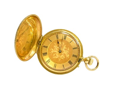 Lot 33 - A Lady's Fob Watch, case stamped '18K',...