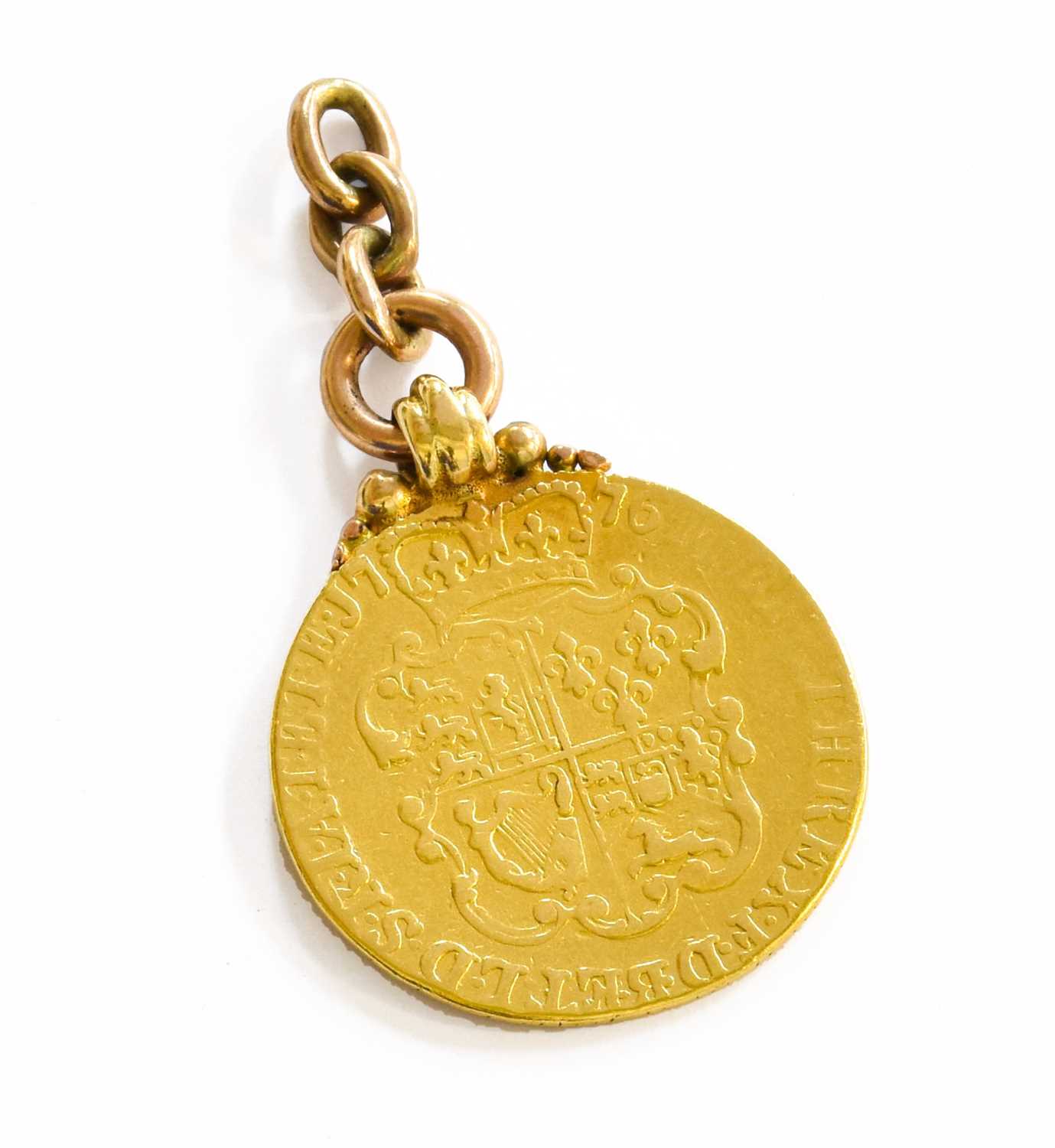 Lot 84 - A George III Guinea, mounted as a pendant,...