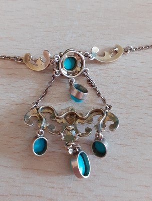 Lot 2035 - An Early 20th Century Turquoise, Split Pearl...