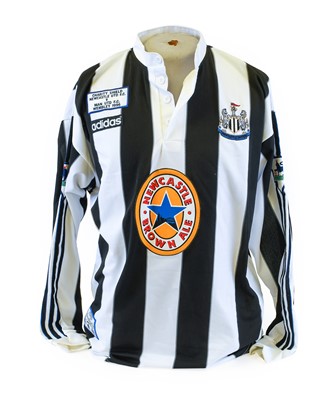Lot 37 - Newcastle United Faustino Asprilla Match Worn Shirt