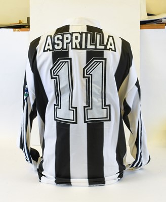 Lot 37 - Newcastle United Faustino Asprilla Match Worn Shirt