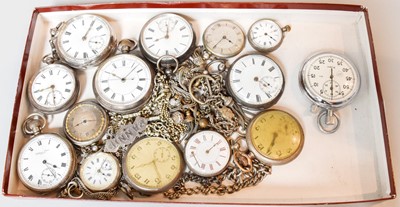 Lot 21 - A Selection of Silver Pocket Watches, Lady's...