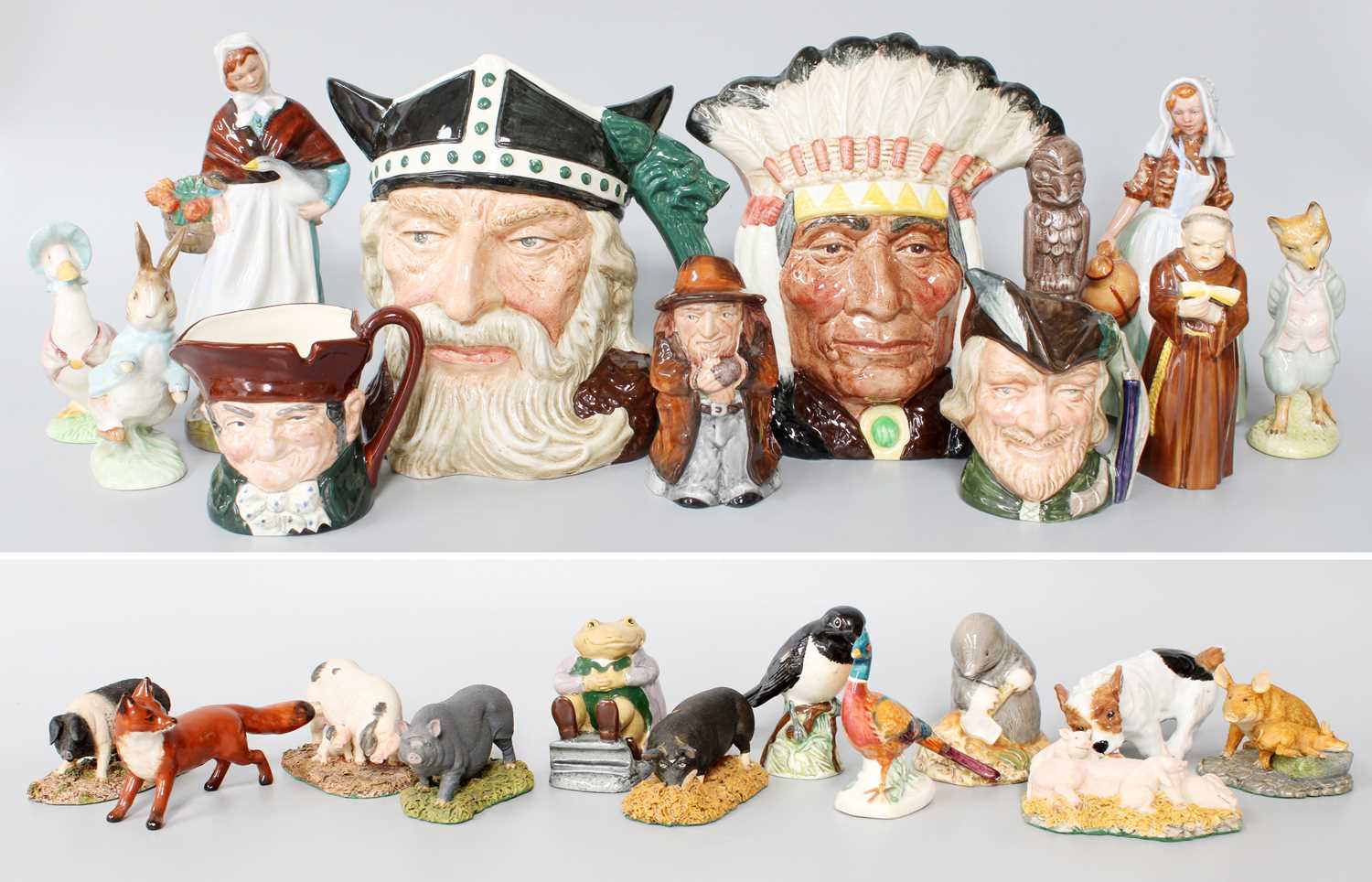 Lot 378 - Royal Doulton, Including figures, character...