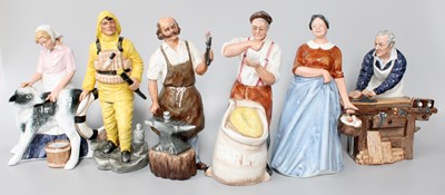 Lot 265 - Royal Doulton Figures, Including: 'The...