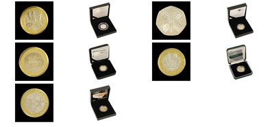 Lot 407 - Assorted Royal Mint Silver Proof Coinage, 5...