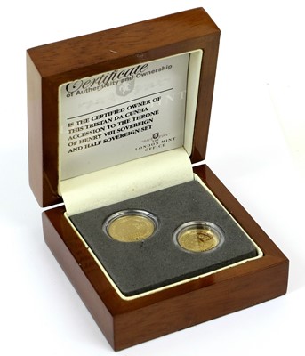 Lot 280 - Tristan Da Cunha, Henry VIII Proof Sovereign...