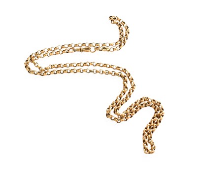 Lot 47 - A Trace Link Chain, stamped 'GOLD', length 78cm