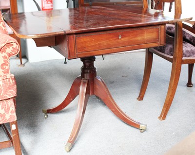 Lot 1148 - A George IV Mahogany Pembroke Table, 87cm by...