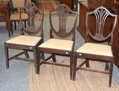 Lot 1177 - A Set of Eight Mahogany Chippendale Style...