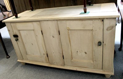 Lot 1237 - A Victorian Pine Cupboard, 142cm by 58cm by 78cm