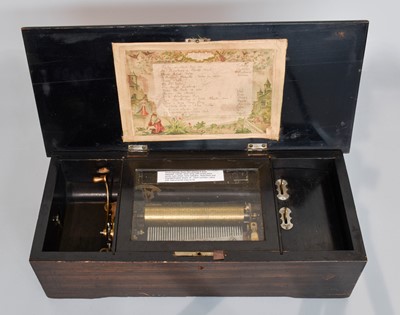 Lot 3173 - A Two-Per-Turn Musical Box, Playing Sixteen Airs