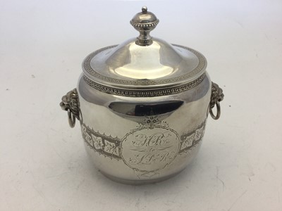 Lot 2364 - A Three-Piece American Coin Silver Tea-Service