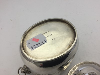 Lot 2364 - A Three-Piece American Coin Silver Tea-Service