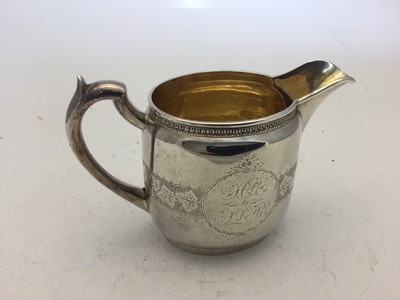 Lot 2364 - A Three-Piece American Coin Silver Tea-Service