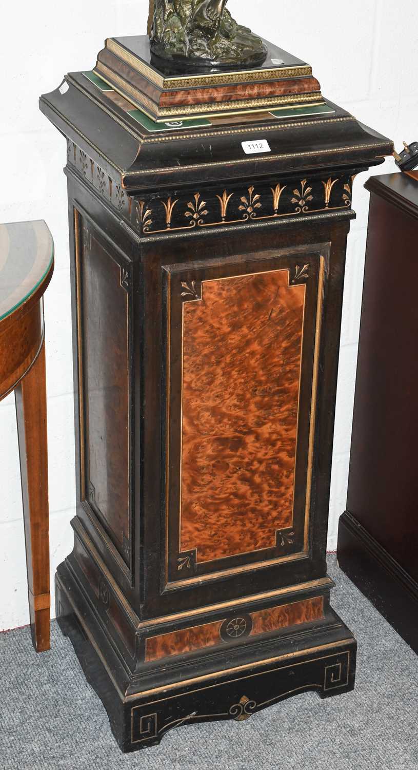 Lot 1112 - A Late 19th Century Ebonised Parcel Gilt