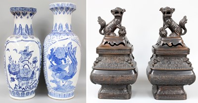 Lot 351 - Decorative Oriental Items, to include two...