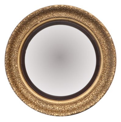 Lot 894 - An Early Victorian Gilt and Gesso Convex Wall...