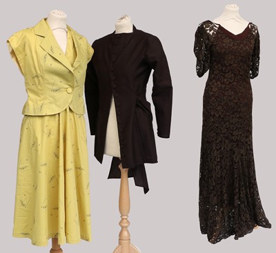 Lot 2242 - 20th Century Costume including a circa 1930s...