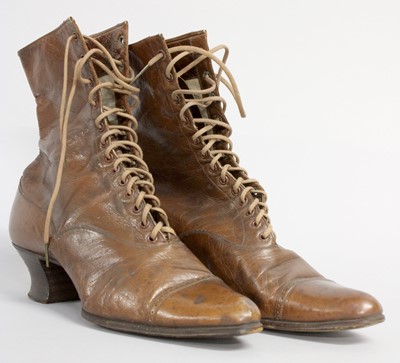 Lot 2218 - A Pair of Late 19th Century Brown Leather...