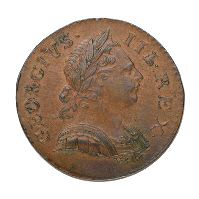 Lot 154 - George III, Halfpenny 1771, (S.3774);...