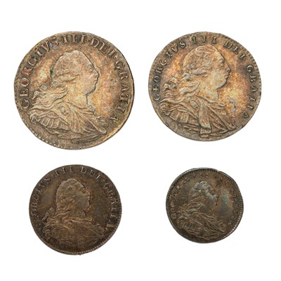 Lot 201 - George III, Maundy Set 1800, 4 coin set...