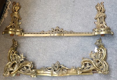 Lot 1226 - An Adjustable Gilt Metal Bedroom Fire Fender,...