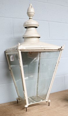 Lot 1228 - A White Painted 19th century Lantern, Foster &...