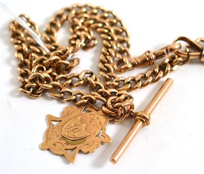 Lot 121 - A 9ct gold fob chain