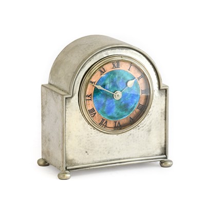 Lot 607 - A Liberty & Co. Tudric Pewter Clock, Model...
