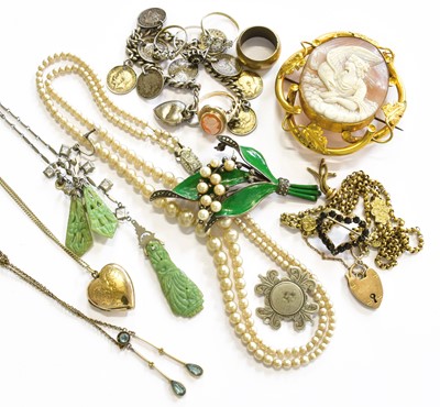 Lot 116 - A Small Quantity of Jewellery, including a 9...