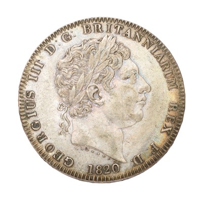 Lot 142 - George III, Crown 1820, LX, (Bull 2016, ESC...