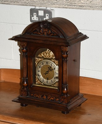 Lot 453 - A German Westminster Chiming Mantel Clock,...