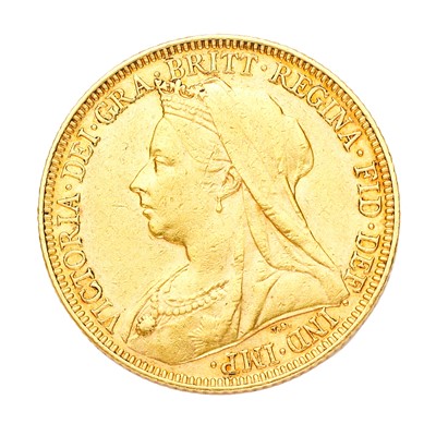 Lot 193 - Victoria, Sovereign 1896M, Melbourne mint, obv....