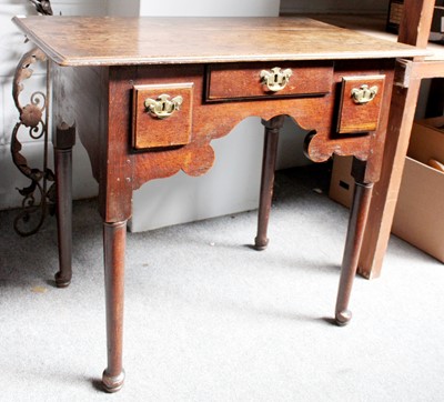 Lot 1328 - Circa 1740 Oak Lowboy, 84cm by 54cm by 71cm