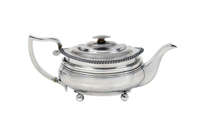 Lot 2337 - A George IV Silver Teapot