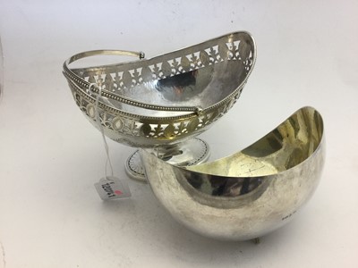 Lot 2325 - A George III Silver Sugar-Basket and A George III Silver Liner