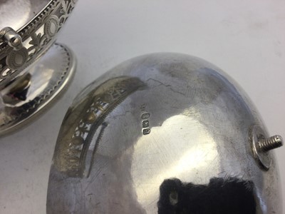 Lot 2325 - A George III Silver Sugar-Basket and A George III Silver Liner