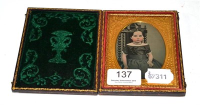 Lot 137 - Victorian ambrotype of a young girl