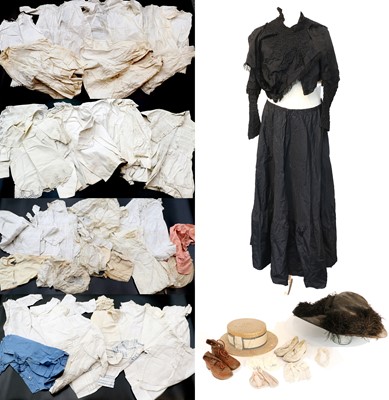 Lot 2174 - Assorted Late 19th Century Costume, comprising...
