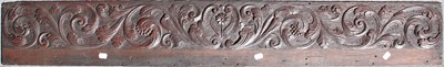 Lot 1230 - An 18th century carved oak panel