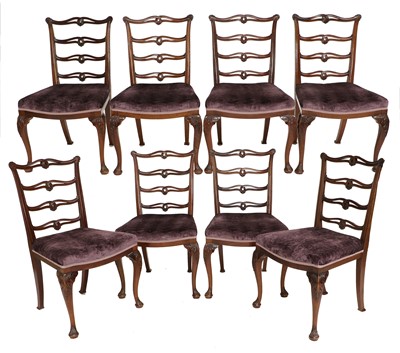 Lot 796 - A Set of Eight George III-Style Carved...