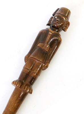 Lot 171 - An East African Staff, circa 1930, the figural...