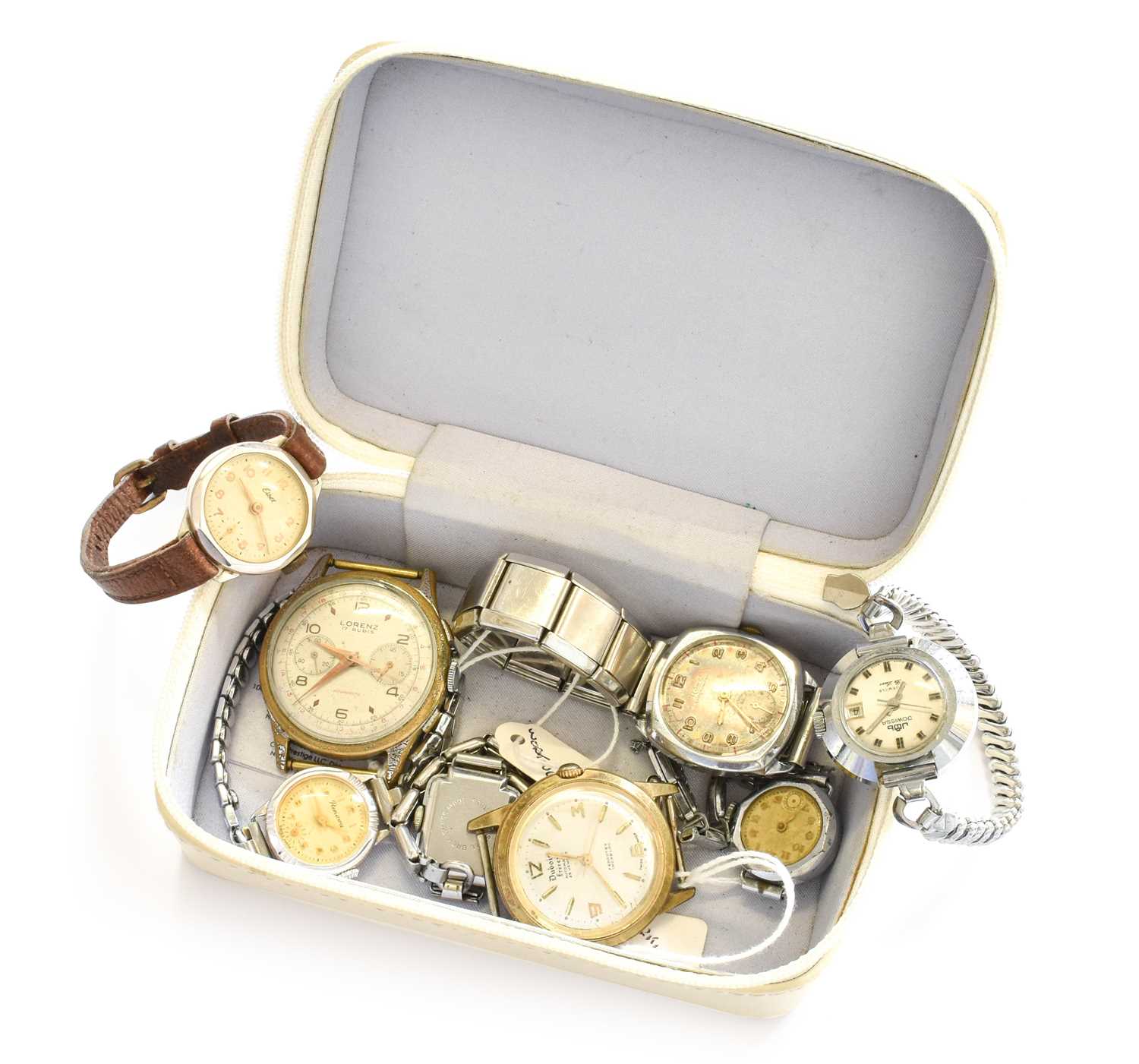 Lot 159 - A Chrome Plated Lorenz Chronograph Wristwatch,...