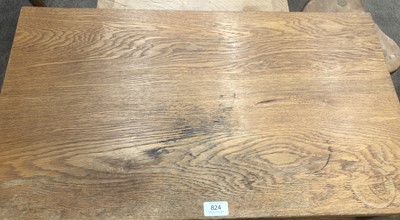 Lot 824 - Yorkshire School: An Oak Side Table, single...