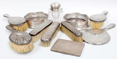 Lot 165 - A Collection of Assorted Silver and Silver...