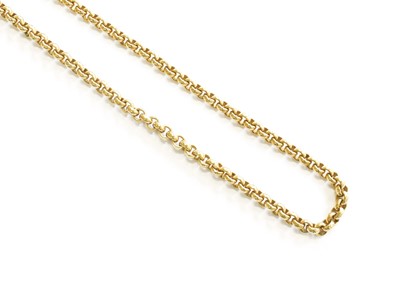 Lot 155 - A 9 Carat Gold Trace Link Necklace, length 57cm