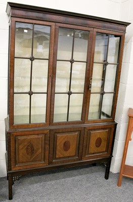 Lot 1143 - An Edwardian Glazed Mahogany Display Cabinet,...