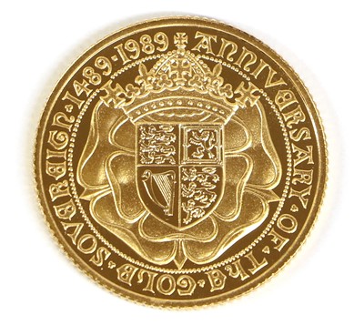 Lot 145 - Elizabeth II, Proof Sovereign 1989, struck to...